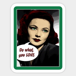 Do what you love poster Sticker